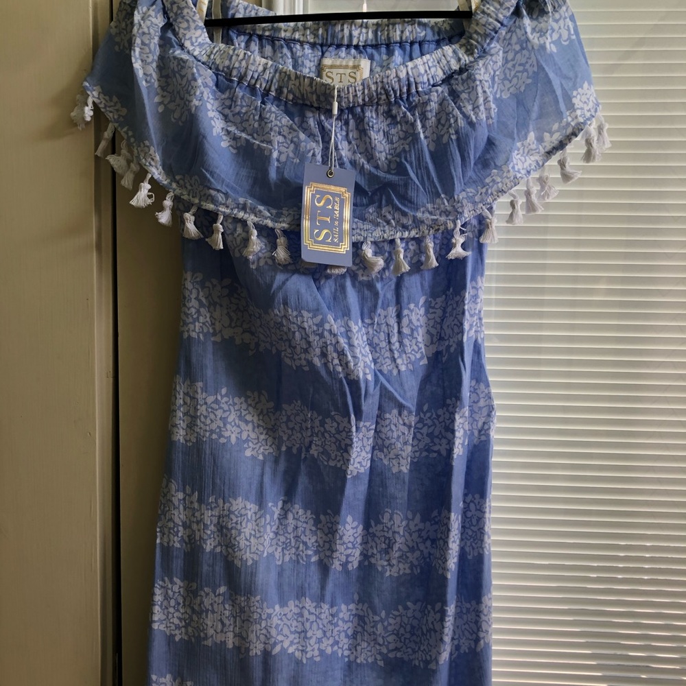 Sail to Sable Hydrangea Stripe dress